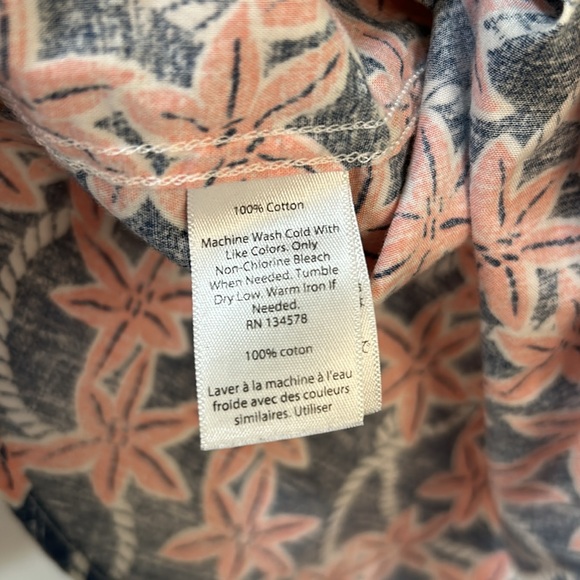 VINEYARD VINES MENS SLIM FIT TUCKER SHIRT SHORT SLEEVE PINK FLORAL Sz M - Picture 9 of 11